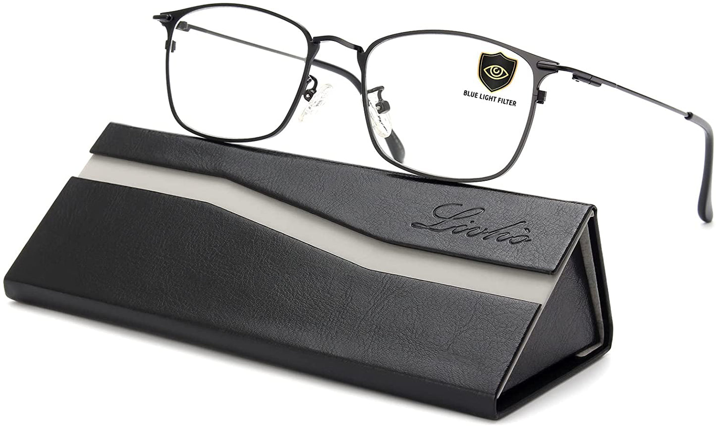 Blue Light Blocking Metal Glasses