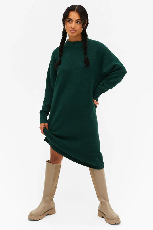 Oversized midi knit dress