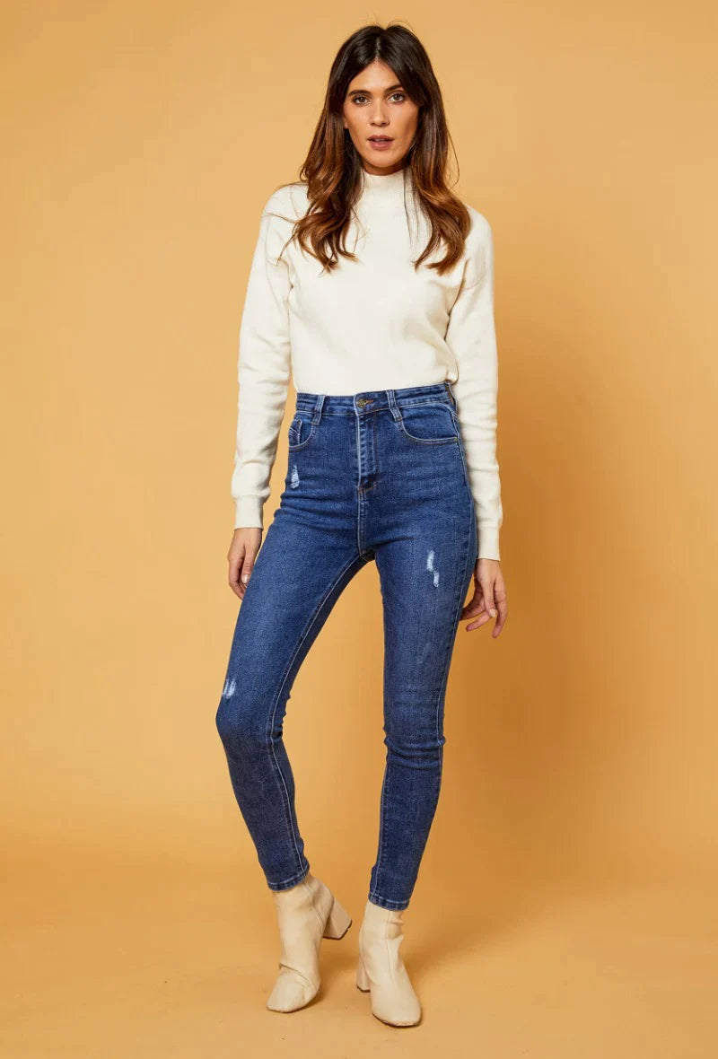 Super high waist skinny stretch Jeans